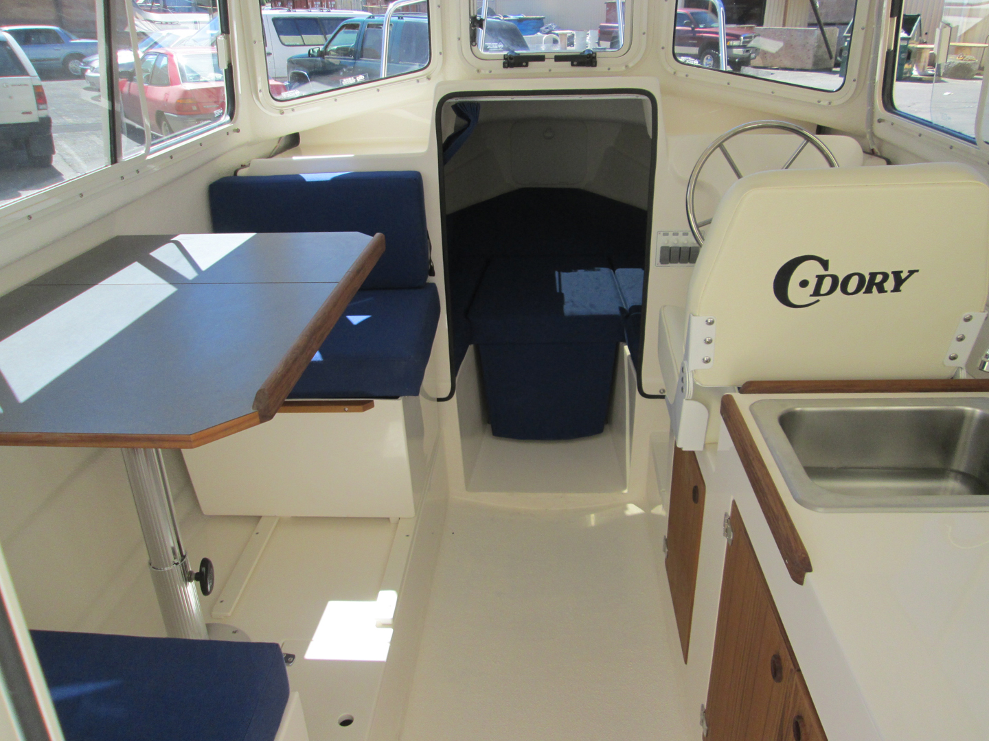 our 22' cruiser boat c-dory boats